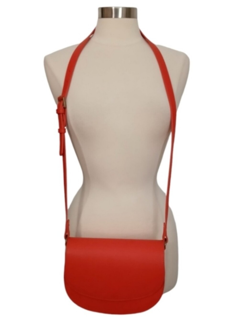 LOFT | Faux Leather Half Moon Crossbody Saddle Bag - Picture 2 of 7